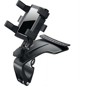 zila Universal Cell Phone Holder for Car Dashboards, Sun Visors, Rearview Mirrors, etc.1200° Adjustable & Parking Number Plate Cell Phone Mount, Compatible with 3-7 inch Smartphones.