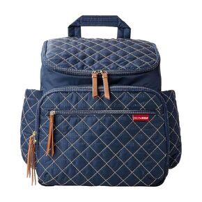 Skip Hop Diaper Bag Backpack: Forma, Multi-Function Baby Travel Bag with Changing Pad & Stroller Attachment, Grey