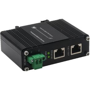 Industrial PoE++ Gigabit Injector 12-48VDC Input - Din Rail/Wall Mount,IEEE 802.3 at,Outdoor Rated Networking Power Supply 95W Ethernet Over Power for Industrial Devices and Camera