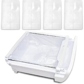 80-Pack Cat Litter Box Liners Compatible with Petsnowy Litter Box, Self-cleaning Waste Drawer Bags for Automatic Cat Litter Box, Clear and Durable Liner