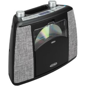 Jensen CD-565-BK Portable Bluetooth CD Music System with FM Radio, CD-565 (Black)