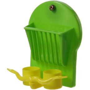 Bird Fruit Vegetable Feeder Basket, Hanging Plastic Pet Food Feeder Cage Accessories