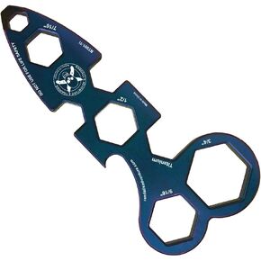 Esee Knives RT002-Ti WRAT Wrench, Titanium, Blue Anodized Finish