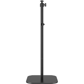 Projector Floor Stand, 15.75"-47.24" Height Adjustable Floor Stand with 1/4 lnch Screw, 360° Rotatable Projector Floor Stand Holds up to 18 lbs, Compatible with Projector, Camera, Phone, Black