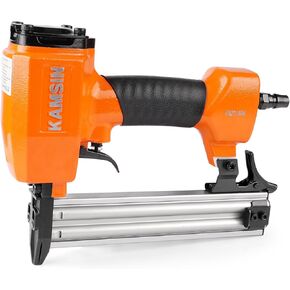 KAMSIN F32 18 Gauge Pneumatic Brad Nailer - 3/8-inch to 1-1/4-inch (10-32mm) Brad Nails, Air Power Brad Nail Gun, Finish Nailer for Woodworking Projects, Carpentry, Upholstering