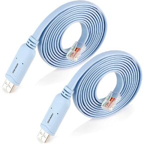 USB Console Cable,USB to RJ45 Console Cable for Cisco Routers/AP Router/Switch Windows, Mac, Linux(1.8m,Blue) in Kuwait