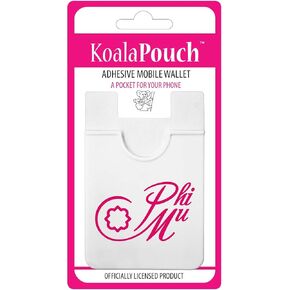 Sorority Shop Phi Mu - Koala Pouch - Logo Design, Adhesive cell phone wallet