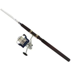 OKUMA TBF-802-60 8-Feet Med Tundra Baitfeeder Spin Combo (2-Piece), White