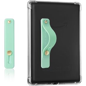 CoBak Hand Strap Holder for Kindle/Tablet - Lightweight TPU with Strong Stick, Adjustable Tightness for Kindle/Kobo/Voyaga/Lenovo/Sony E-Book, Grayness