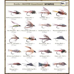 Top Selling Flies - Guide's Master Assortment - Nymphs (60 Flies)