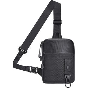 MOZETO Small Sling Bag for Men, YKK Zippers Mens Crossbody Bag Waterproof Travel Hiking Cross Body Bag