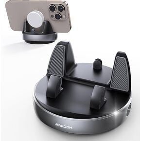 JOYROOM Car Phone Holder with 360° Adjustable & Avoid Sun Glare, Anti-slip Spring Snap Design Dashboard Cell Phone Holder, Phone Holders for Your Car Compatible with Pop Grip, Smartphones, GPS Devices