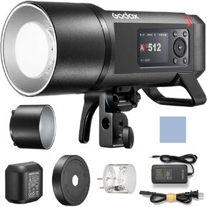 Godox AD600Pro II الكل في واحد ضوء فلاش خارجي 600 وات 2.4 جيجا بايت لاسلكي Speedlite TTL فلاش تلقائي 1/8000 ثانية HSS 0.01-0.09 ثانية وقت إعادة التدوير مع ضوء تشكيل ثنائي اللون 40 وات بطارية ليثيوم 2600 مللي أمبير في الساعة in Kuwait