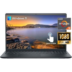 Dell Inspiron 15 3535 15.6" Touch Screen FHD Business Laptop, AMD Ryzen 5 7530U Processor (Beats i7-1165G7) 16GB RAM 512GB PCIe SSD USB-C,WI-FI, Bluetooth, HDMI, Win11 Carbon Black