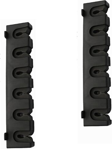 Vertica Fishing Rod Holders, Wall-Mounted – Fishing Rod Racks, Fishing Pole Holders,Fishing Rod Rack,Store 6 Rods or Combos in 12.6 Inches, for Garage & Boat, 1 Pair Black (Vertica) in Kuwait