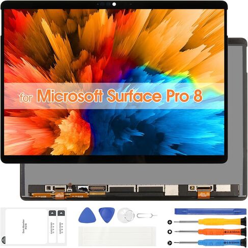 استبدال الشاشة لجهاز Microsoft Surface Pro 8 8th LCD Display 1982 1983 2021 شاشة رقمية تعمل باللمس مجموعة كاملة مع مجموعات إصلاح (13 بوصة، 2880x1920) in Saudi Arabia