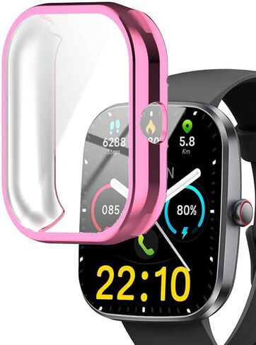 Watch Cases compatible with Kuizil T70 1.91" Smart Watch, TPU Case with Screen Protector, Protecting Watch Body & Screen (Black) in Saudi Arabia