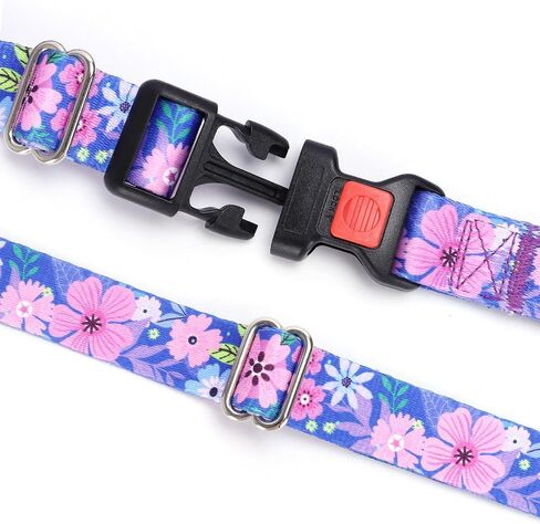 طوق Moonpet Martingale للكلاب، طوق كلب ناعم ومتين قابل للتعديل للكلاب الصغيرة والمتوسطة والكبيرة والذكور، لا يسحب ولا ينزلق، ياقات للكلاب - زهرة داكنة/صغيرة in Saudi Arabia