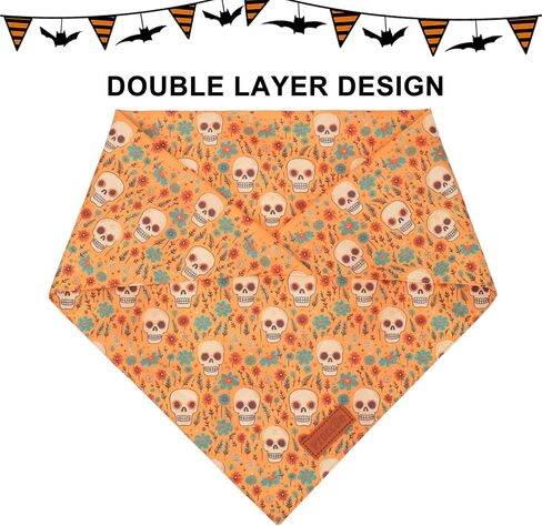 PTDECOR Christmas Dog Bandana, Xmas Light Bulb Santa Dog Bandana Reversible Holiday Dog Scarf, Triangle Dog Christmas Bandanas for Medium Large Dogs Pets (Blue, Large) in Saudi Arabia