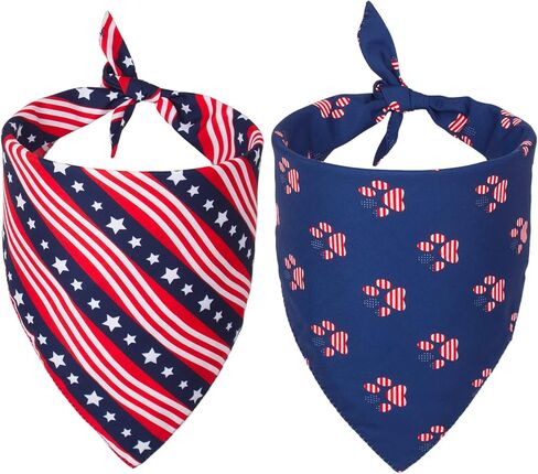 PTDECOR Christmas Dog Bandana, Xmas Light Bulb Santa Dog Bandana Reversible Holiday Dog Scarf, Triangle Dog Christmas Bandanas for Medium Large Dogs Pets (Blue, Large) in Saudi Arabia