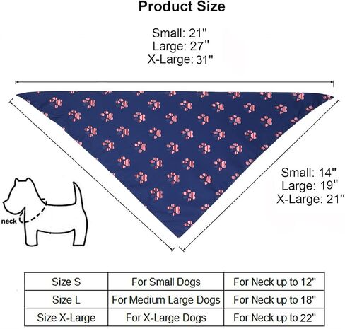 PTDECOR Christmas Dog Bandana, Xmas Light Bulb Santa Dog Bandana Reversible Holiday Dog Scarf, Triangle Dog Christmas Bandanas for Medium Large Dogs Pets (Blue, Large) in Saudi Arabia