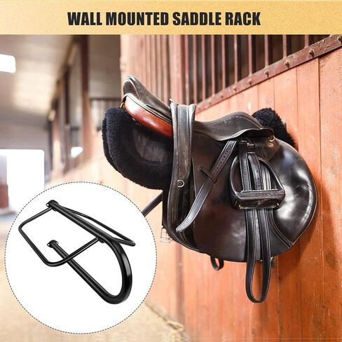 4 Sets Saddle Rack,Wall Mounted Detachable Saddle Rack Stand for English and Western Saddles, 27.3x16.3x12.5 Inches in Saudi Arabia