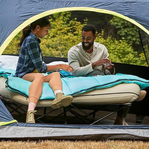 Coleman Flatlands Sleeping Bag Collection, 30°F/35°F/40°F/45°F/50°F Sleeping Bags with Big & Tall and Queen-Size Options, Made from 100% Recycled Material, Cool Weather Sleeping Bag for Adults in Kuwait