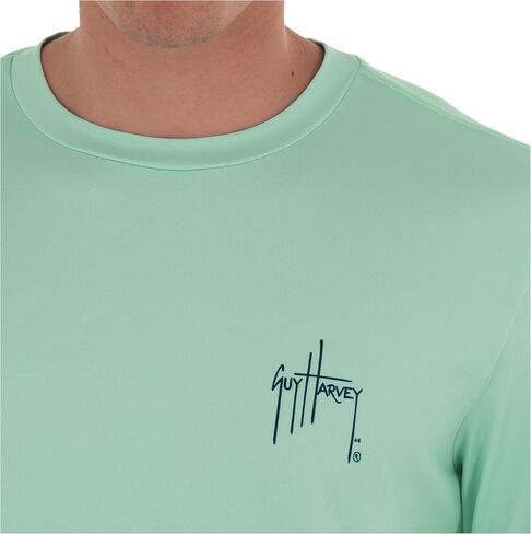 Guy Harvey Men’s Long Sleeve Performance Shirt with 50+ UPF Sun Protection in Kuwait