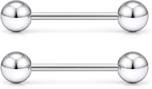 Ftovosyo 16G Stainless Steel Internally Threaded Tongue Nipple Shield Barbell Ring Bar Body Piercing Jewelry Retainer 12-16mm in Saudi Arabia