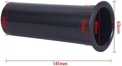 Speaker Port Tubes for Bass Enhancer, Subwoofer Air Ports Repalcement & DIY Parts 50mm x 141mm Speaker Cabinet Port Tube, 2-Pack(Black) in Saudi Arabia