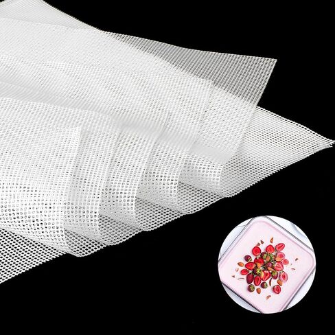 6Pack Silicone Mesh Dehydrators Sheets, Reusable Steamer Mesh Mat for Fruit Dryer 14 x 14" Non-stick Food Fruit Dehydrators Mats Pastry Steamer Liner Pad for Dehydrators Freeze Dryer Kitchen Baking in Saudi Arabia