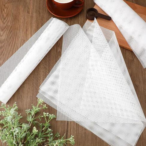 6Pack Silicone Mesh Dehydrators Sheets, Reusable Steamer Mesh Mat for Fruit Dryer 14 x 14" Non-stick Food Fruit Dehydrators Mats Pastry Steamer Liner Pad for Dehydrators Freeze Dryer Kitchen Baking in Saudi Arabia