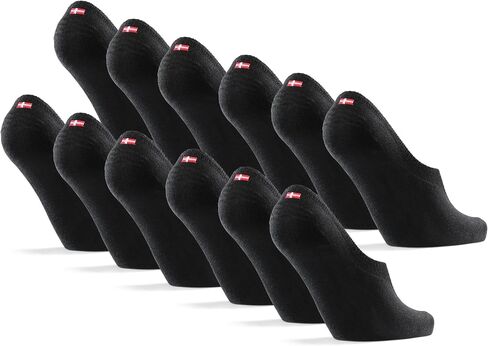 DANISH ENDURANCE 6-pack No Show Bamboo Viscose Socks, No Slip, Women & Men in Kuwait