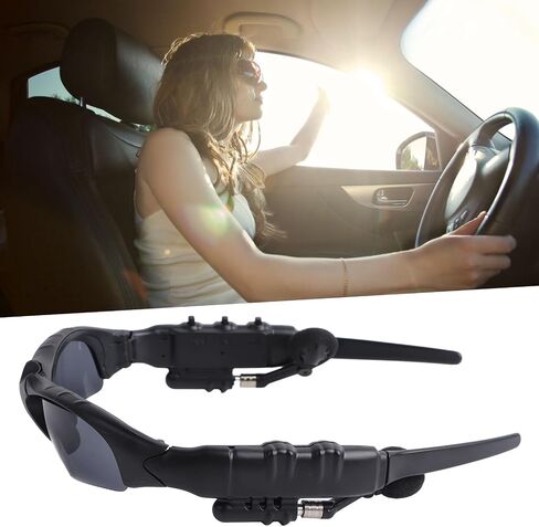 Sports Audio Sunglasses, Bluetooth MP3 Sunglasses, Hands Calling, Open Ear Sound, Smart Glasses for Men Women, for iPhone for Android Most Smartphone in Saudi Arabia