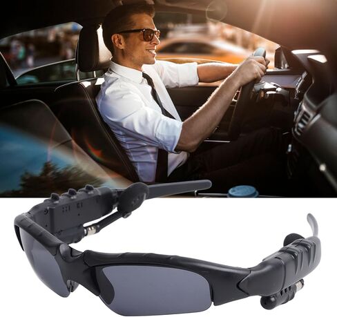 Sports Audio Sunglasses, Bluetooth MP3 Sunglasses, Hands Calling, Open Ear Sound, Smart Glasses for Men Women, for iPhone for Android Most Smartphone in Saudi Arabia