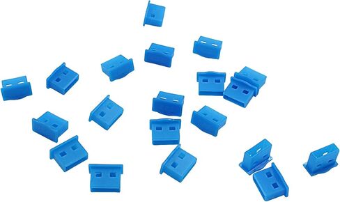 20 Pcs Blue USB Anti Dust Plugs - USB Type-A Dust Stopper - PE Material - USB Port Anti Dust Cover Port Protector for USB Type-A Female Ports in Saudi Arabia