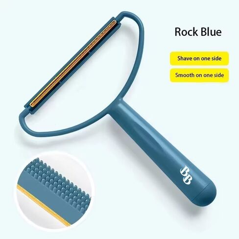 Pet Hair Removal Tool, 2-Sided with Shave and Smooth Surfaces, Large Size, Pet Cleaning Brush for Furniture (Rock Blue) in Saudi Arabia