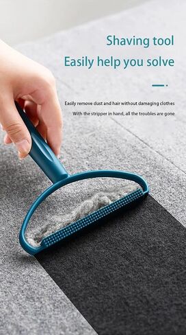 Pet Hair Removal Tool, 2-Sided with Shave and Smooth Surfaces, Large Size, Pet Cleaning Brush for Furniture (Rock Blue) in Saudi Arabia