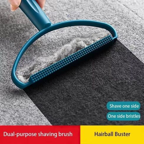 Pet Hair Removal Tool, 2-Sided with Shave and Smooth Surfaces, Large Size, Pet Cleaning Brush for Furniture (Rock Blue) in Saudi Arabia