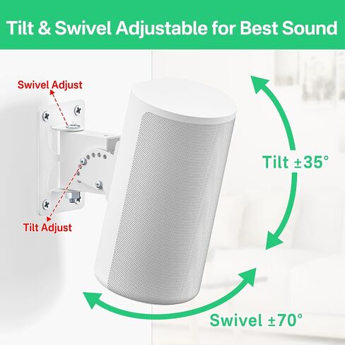 notiela Tilt & Swivel Adjustable Speaker Wall Mount for Sony HT-A9, SA-RS5 Speaker Mount - Wall Speaker Mount Designed for Sony HT-A9 & SA-RS5 Wall Mount for Better Sound, 4 Pack in Saudi Arabia
