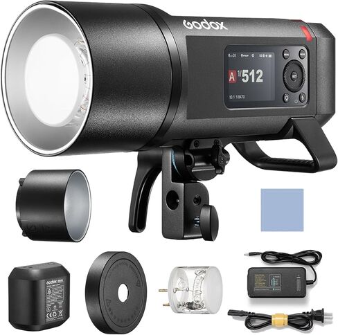Godox AD600Pro II الكل في واحد ضوء فلاش خارجي 600 وات 2.4 جيجا بايت لاسلكي Speedlite TTL فلاش تلقائي 1/8000 ثانية HSS 0.01-0.09 ثانية وقت إعادة التدوير مع ضوء تشكيل ثنائي اللون 40 وات بطارية ليثيوم 2600 مللي أمبير في الساعة in Saudi Arabia