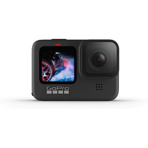 GoPro HERO9 Black - Waterproof Action Camera with Front LCD and Touch Rear Screens, 5K Ultra HD Video, 20MP Photos, 1080p Live Streaming, Webcam, Stabilization