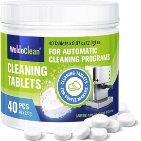 Cleaning Tablets for Espresso & Coffee Maschine 40x 2g - compatible with Breville Espresso Machines