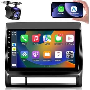 Leadfan 9 Inch Car Radio Stereo for Toyota Tacoma 2005 2006 2007 2008 2009 2010 2011 2012 2013 2014 2015 WiFi/Wireless CarPlay/Android Auto/Touch Screen/GPS/Bluetooth/FM Radio/AHD Backup Camera
