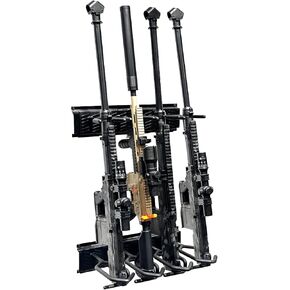 Upgrade Indoor Gun Racks, Heavy Duty Steel Gun Rack for Wall Mount, Adjustable Gun Rack Wall Mount, Securely Display with Gun Stand and Shotgun Rifle Rack