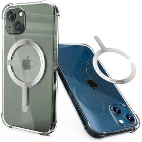 6PCS 3M Adhesive Metal Ring for Phone Case Cover, Thin Mag Safe Sticker Metallic Plate for iPhone 14 13 12 Pro Max Mini Sticky Round Piece for MagSafe Magnetic Wireless Charger Grip Holder Card Wallet