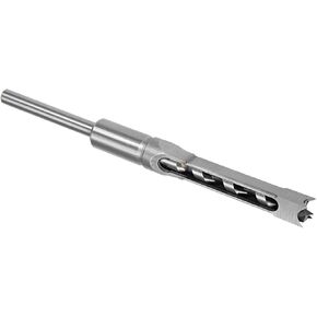 CoCud Square Hole Drill Bit, 5/16" High Carbon Steel Square Eye Hollow Chisel Auger with Case - (Applications: for Woodworking Drilling & Repairing)