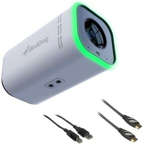 BirdDog Maki Ultra 4K Box Camera with 20x Zoom (White) Bundle with 6' HDMI Cable and 6ft USB 2.0 Cable