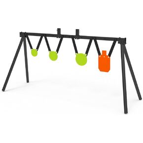 KNINE OUTDOORS AR500 Steel Target for Shooting Target Stand System Kit, 3/8" Thick 7"x 12" Silhouette Target, 3/8" Thick 4" 6" 8" Gong Target, Target Stand Kit