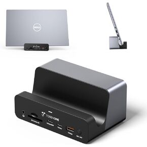 TobenONE 18-in-1 Triple 4K@60Hz Monitor Docking Station with 150W Power Supply, USB C Laptop Docking Station Stand(Single 4K@144Hz), 2.5Gbps Ethernet, 2 HDMI & DisplayPort, 8 USB, for Windows&ChromeOS